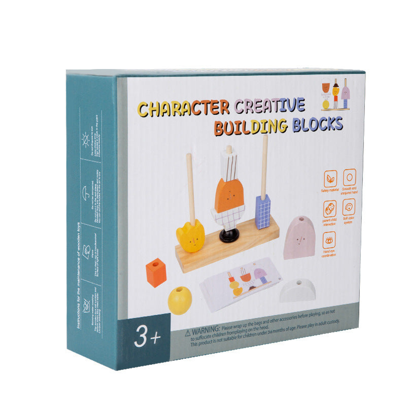Wooden Sequencing Matching Stacker Toy for Kids
