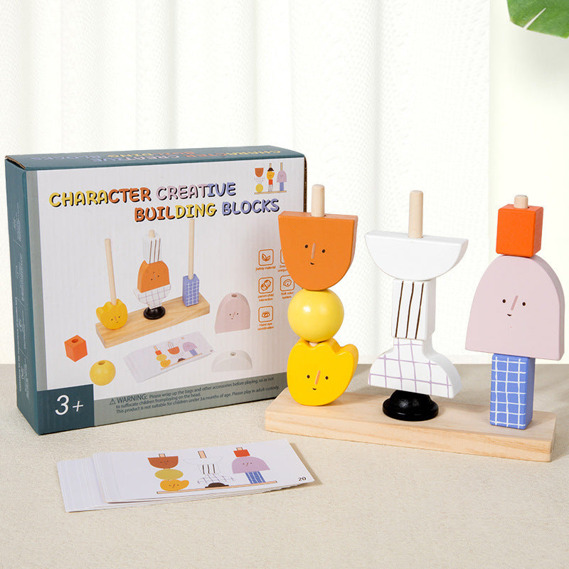 Wooden Sequencing Matching Stacker Toy for Kids