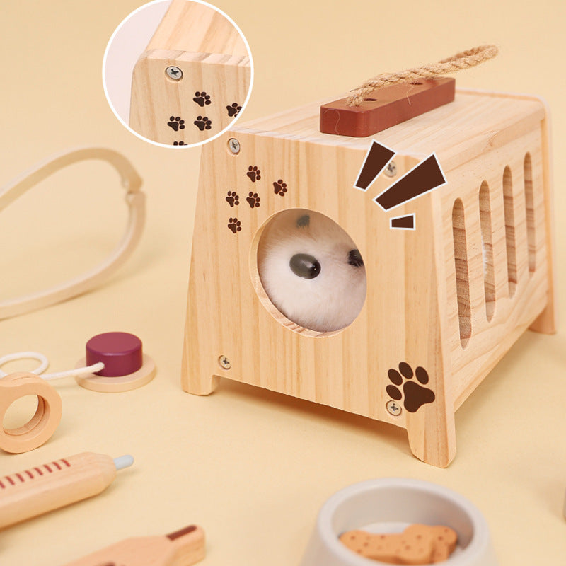 Educational Veterinarian Set with Plush Pet & Carrier