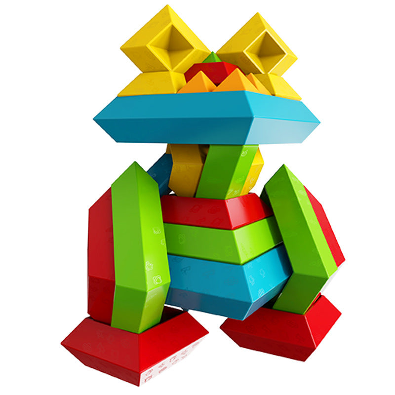 30-Piece Montessori Pyramid Building Blocks