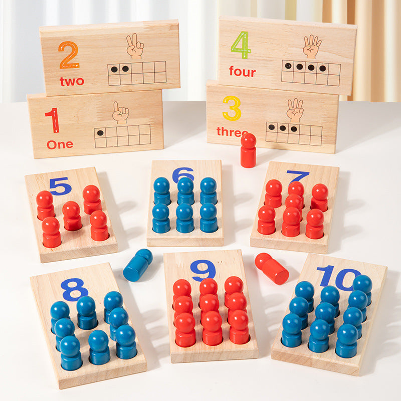 Hicooo® | Wooden Counting Peg Board