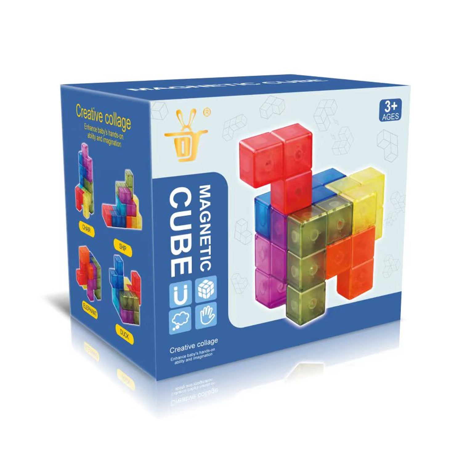 3D Magnetic Cube Block Puzzle
