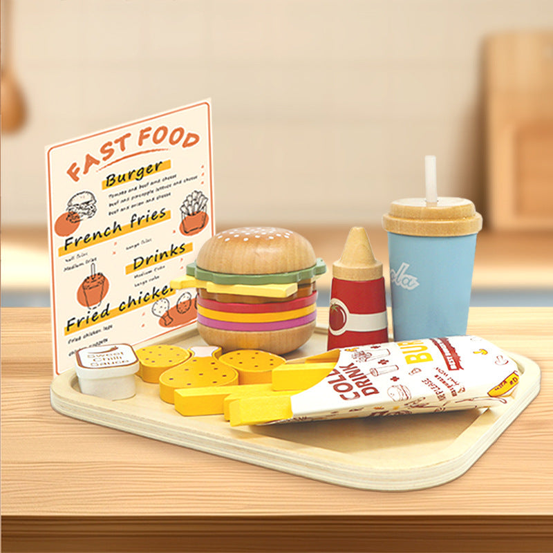 Pretend Play Fast Food Toy with Fries & Drink