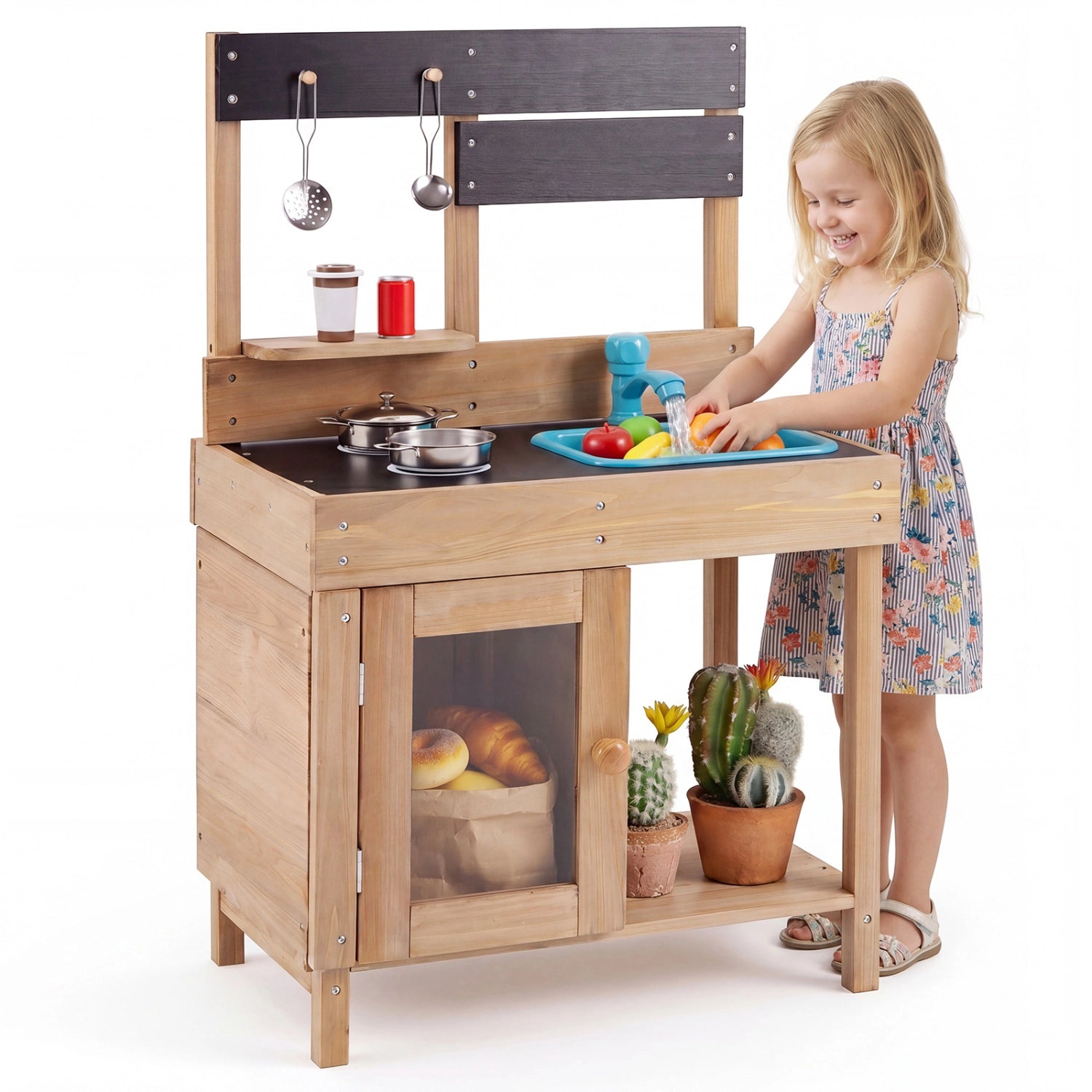 Outdoor Wooden Mud Kitchen