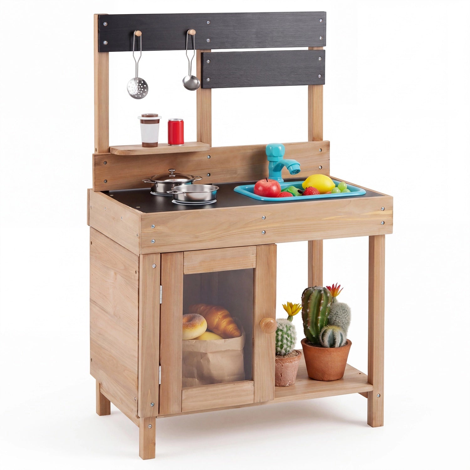 Outdoor Wooden Mud Kitchen