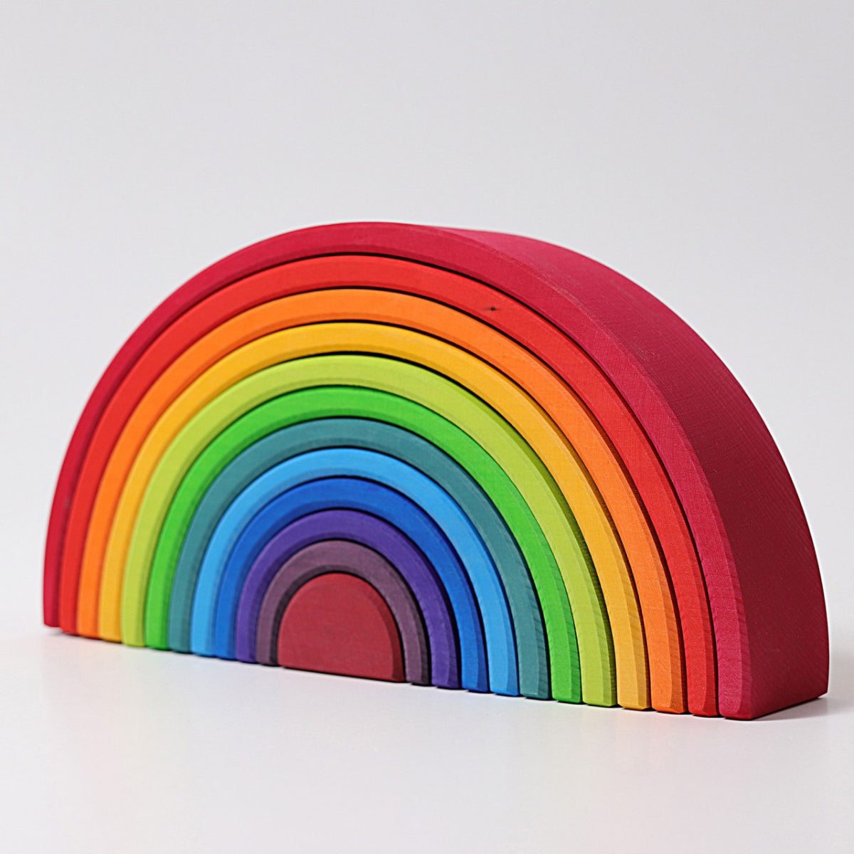 Wooden Rainbow Arch Stacker for Kids Open Ended Play