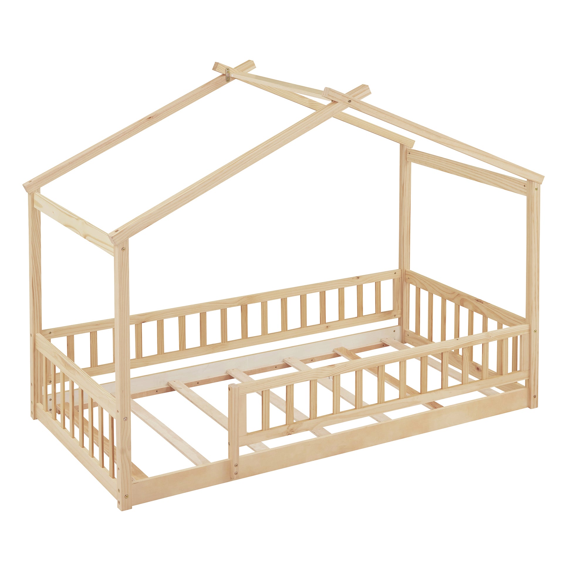 Twin Size Pine House Bed Frame No Box Spring Needed