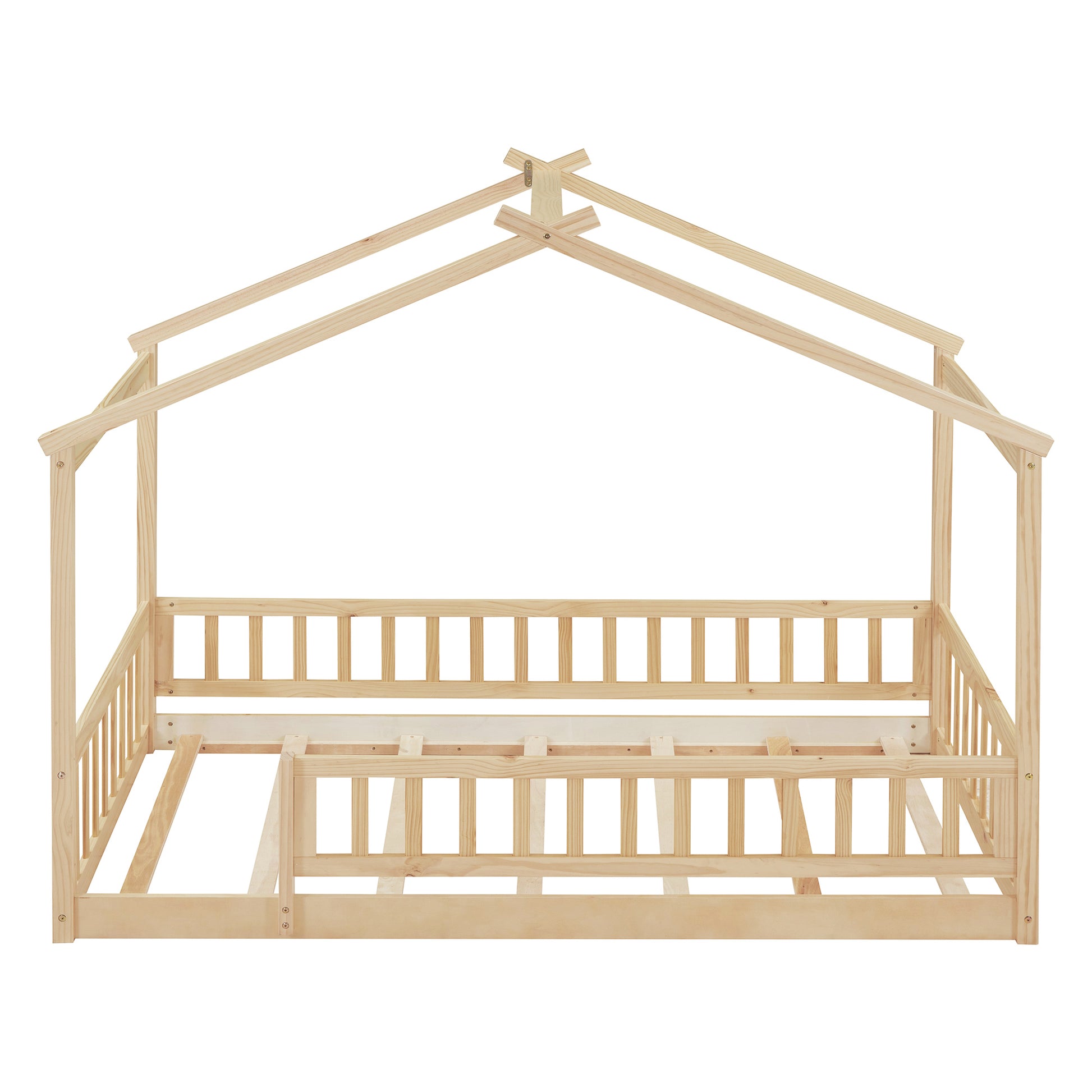 Twin Size Pine House Bed Frame No Box Spring Needed