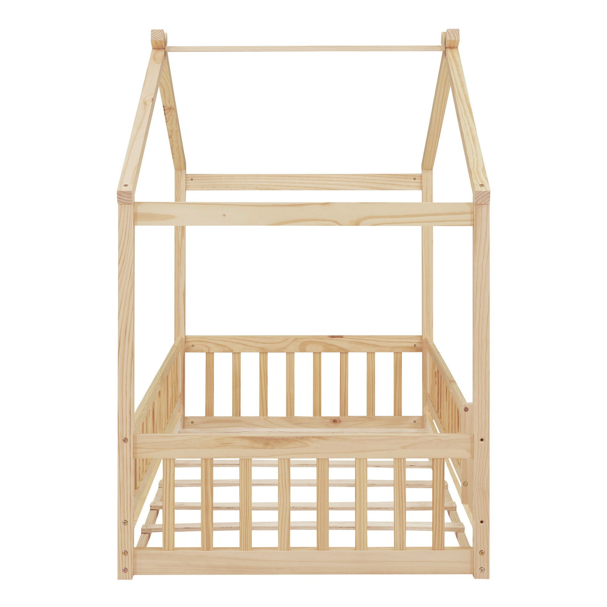 Twin Size Pine House Bed Frame No Box Spring Needed