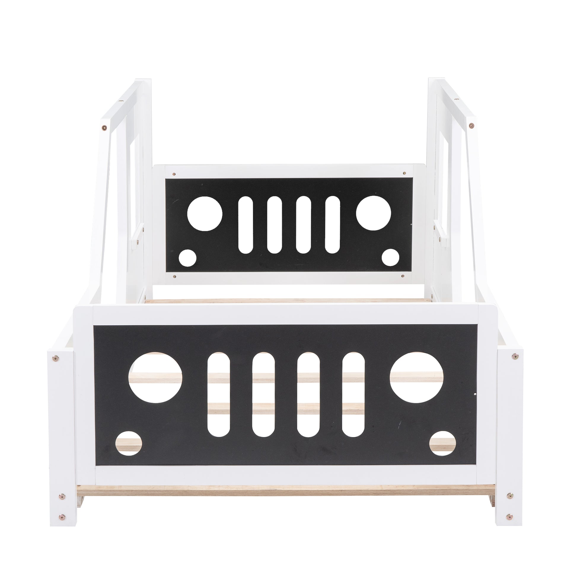Twin Car-Shaped Pine Platform Bed for Kids