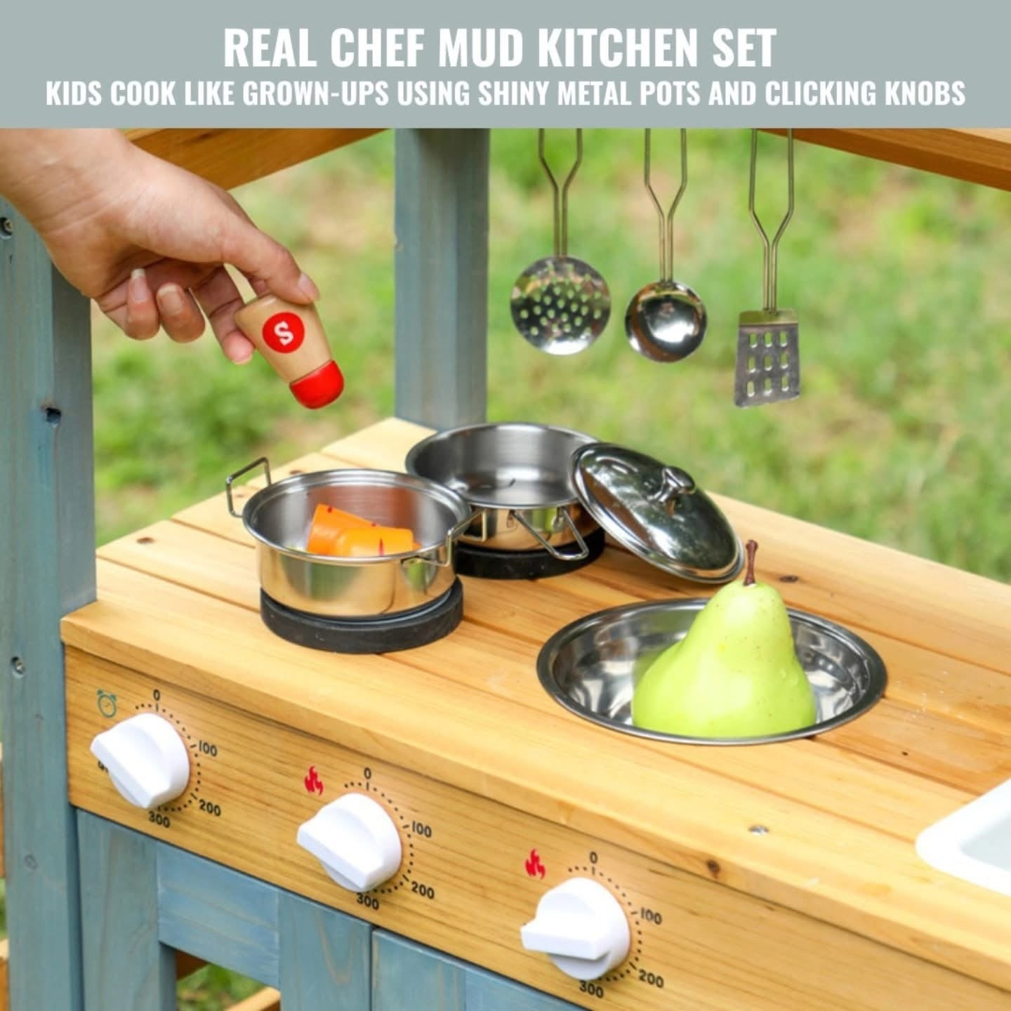 Wooden Playhouse Mud Kitchen