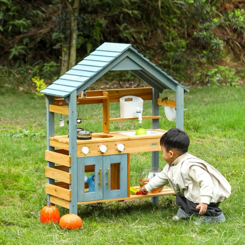 Wooden Playhouse Mud Kitchen