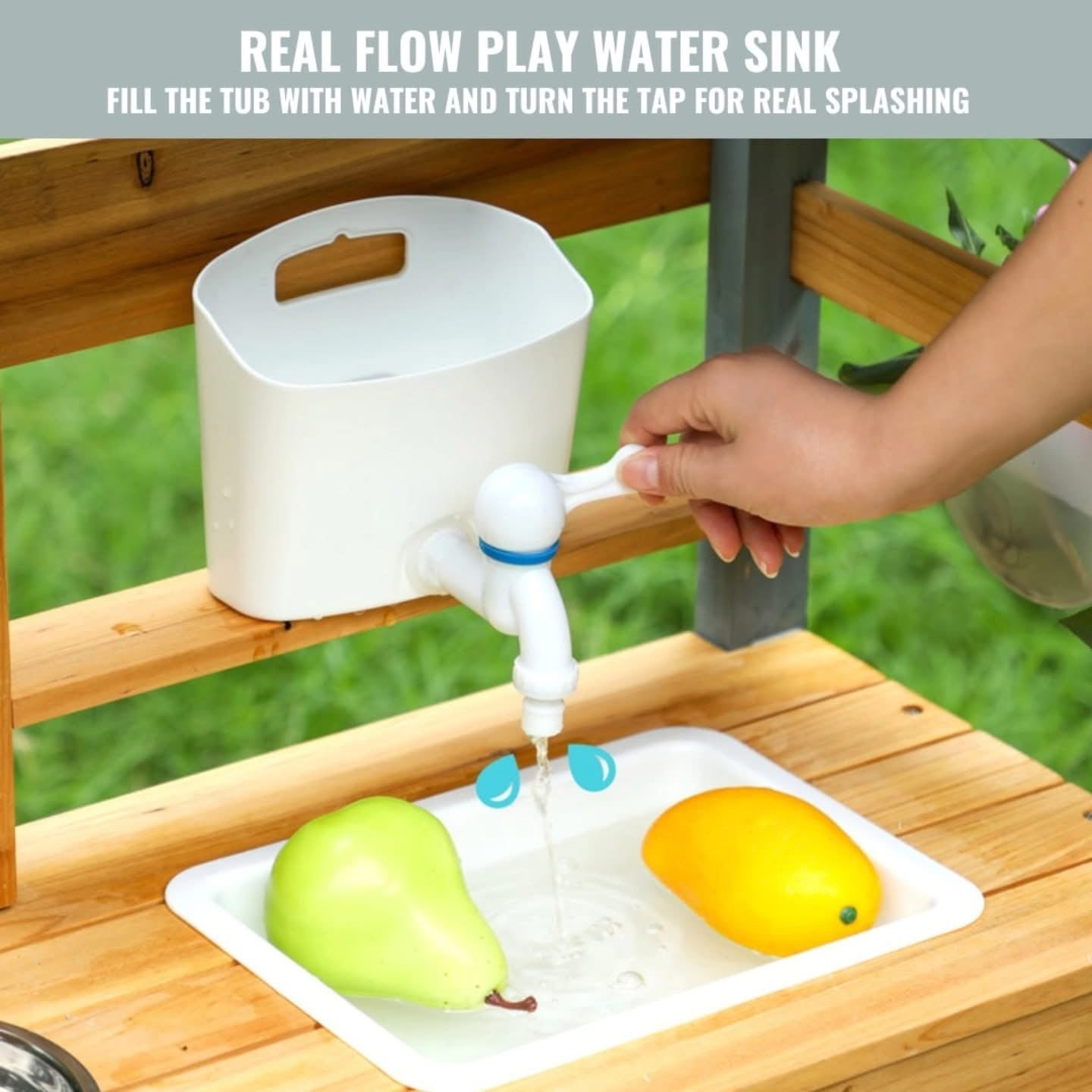 Wooden Playhouse Mud Kitchen
