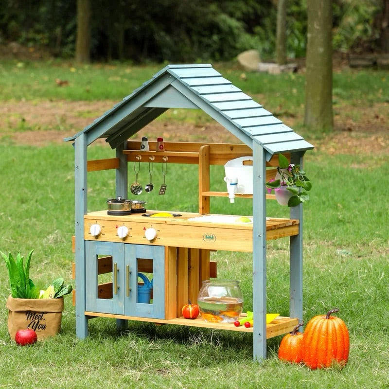 Wooden Playhouse Mud Kitchen