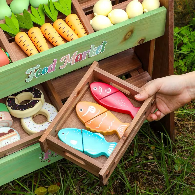 Wooden Kids Mud Kitchen Toy