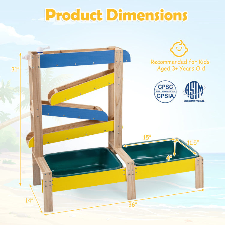 Dual Basin Sand and Water Table for Toddlers