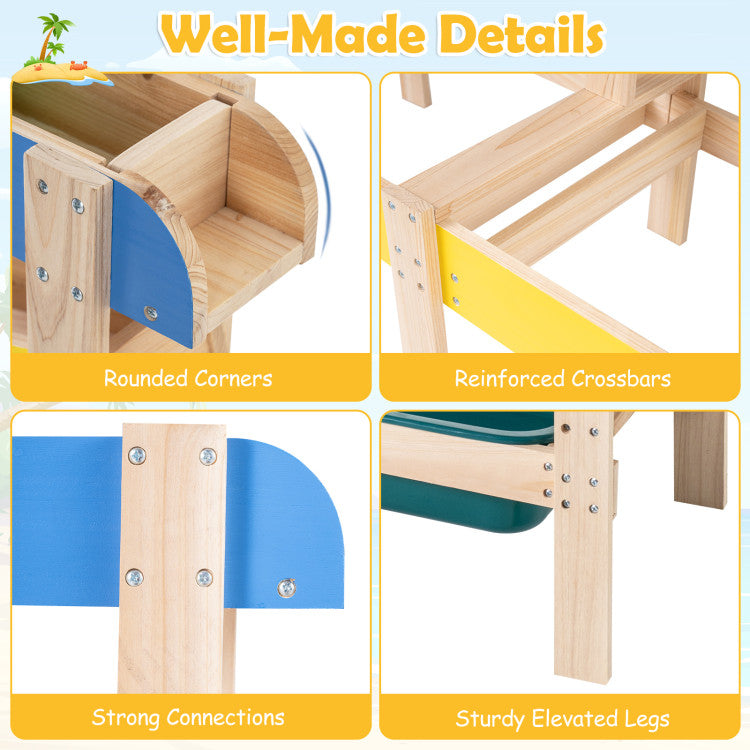 Dual Basin Sand and Water Table for Toddlers