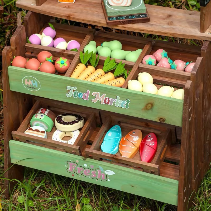 Wooden Kids Mud Kitchen Toy