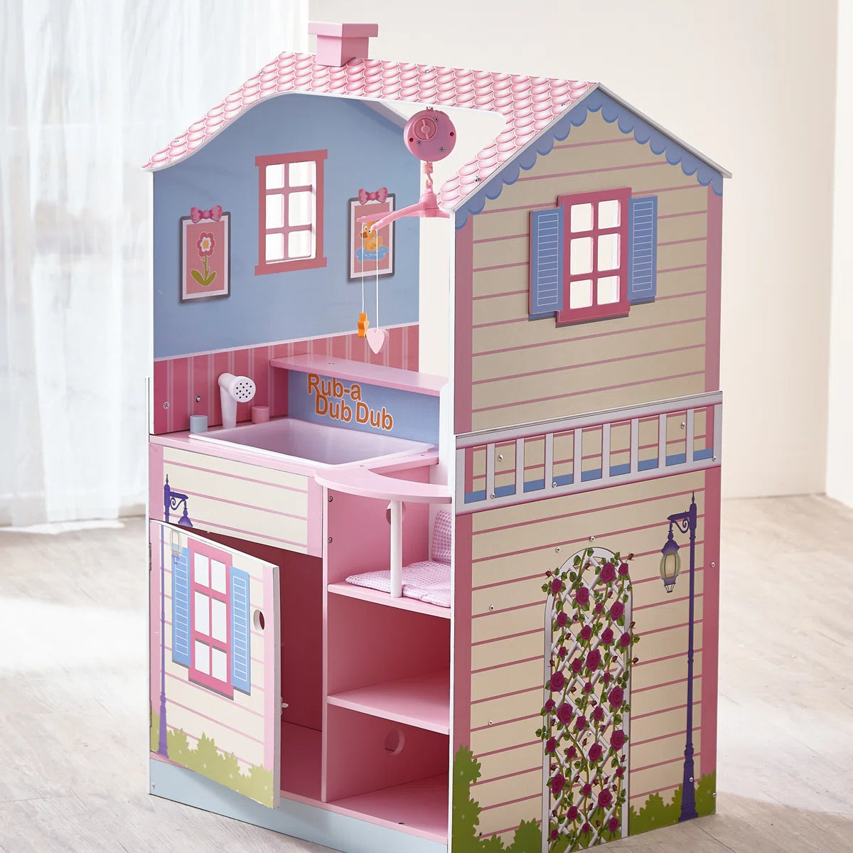Wooden Baby Doll Nursery Station