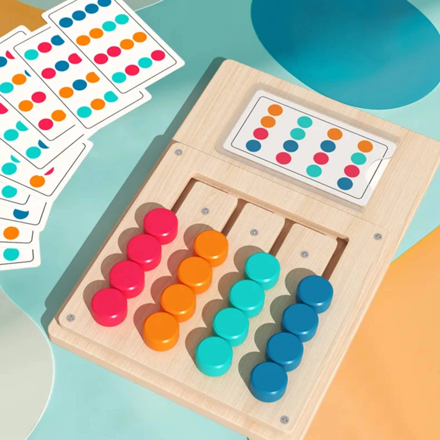 Hicooo® | Wooden Color Shape Matching Board Toy