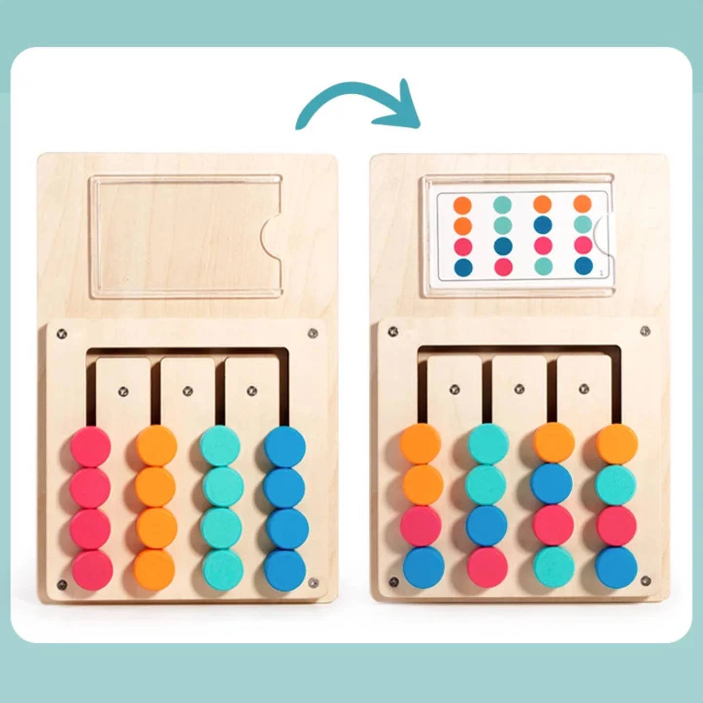 Hicooo® | Wooden Color Shape Matching Board Toy