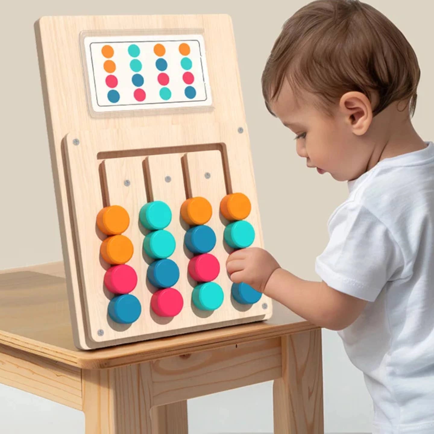 Hicooo® | Wooden Color Shape Matching Board Toy