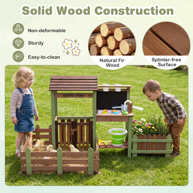Mud Kitchen Farm Playset