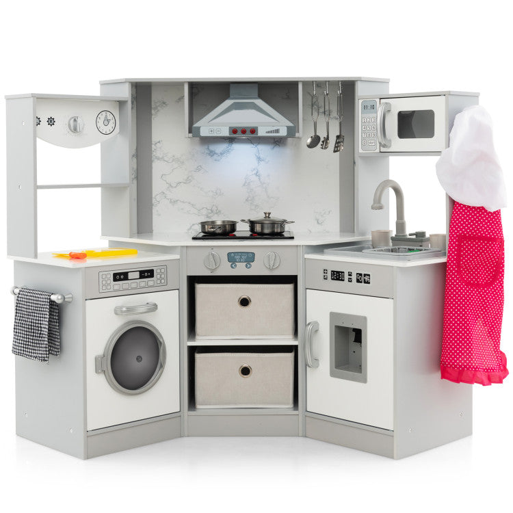 Wooden Interactive Pretend Cooking Toy for Kids
