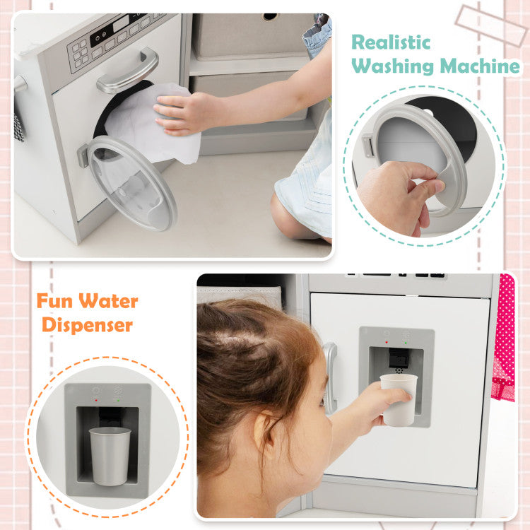 Wooden Interactive Pretend Cooking Toy for Kids