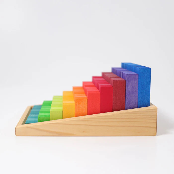 100 Pcs Small Wooden Counting Blocks Set