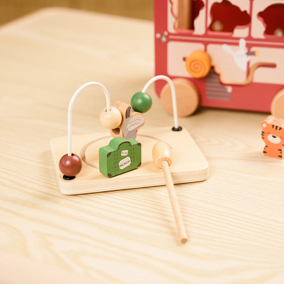 8-in-1 Wooden Animal Bus