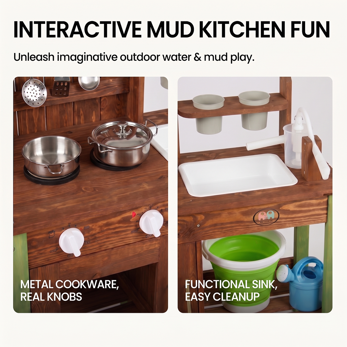 Hicooo® | Outdoor Wooden Mud Kitchen