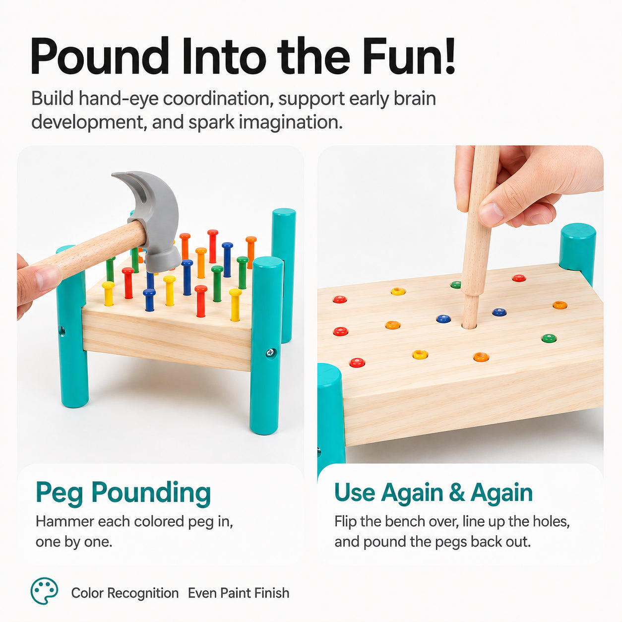 Hicooo® | Wooden Baby Workbench