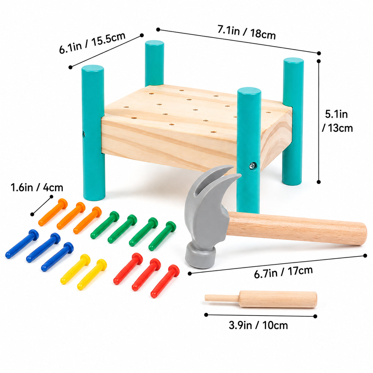 Hicooo® | Wooden Baby Workbench