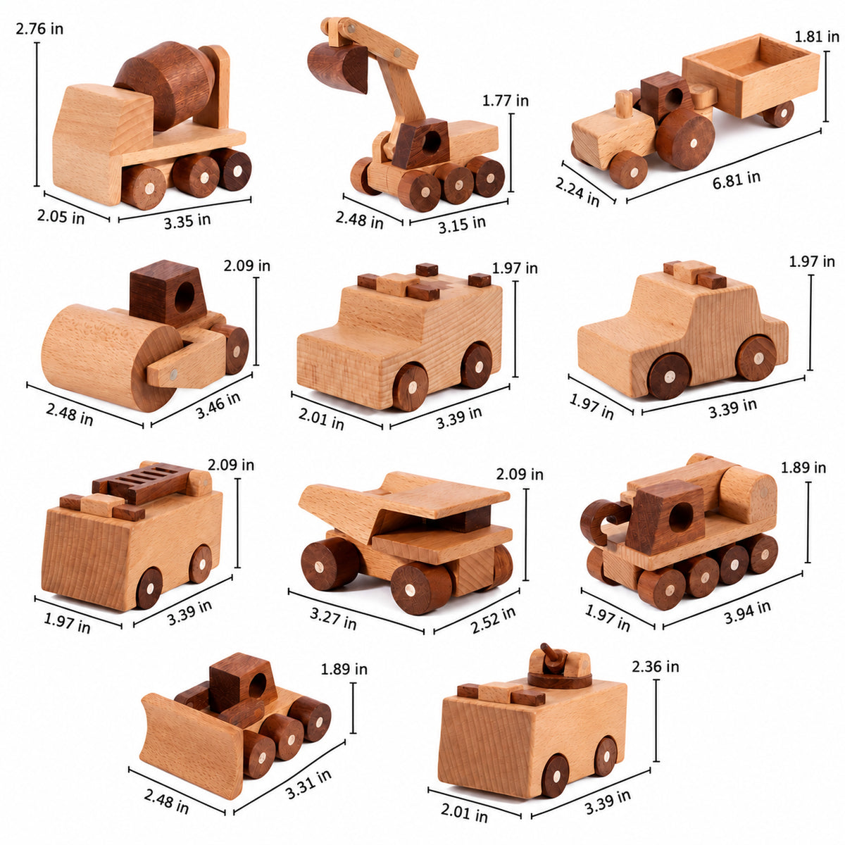 Wooden Construction Vehicles