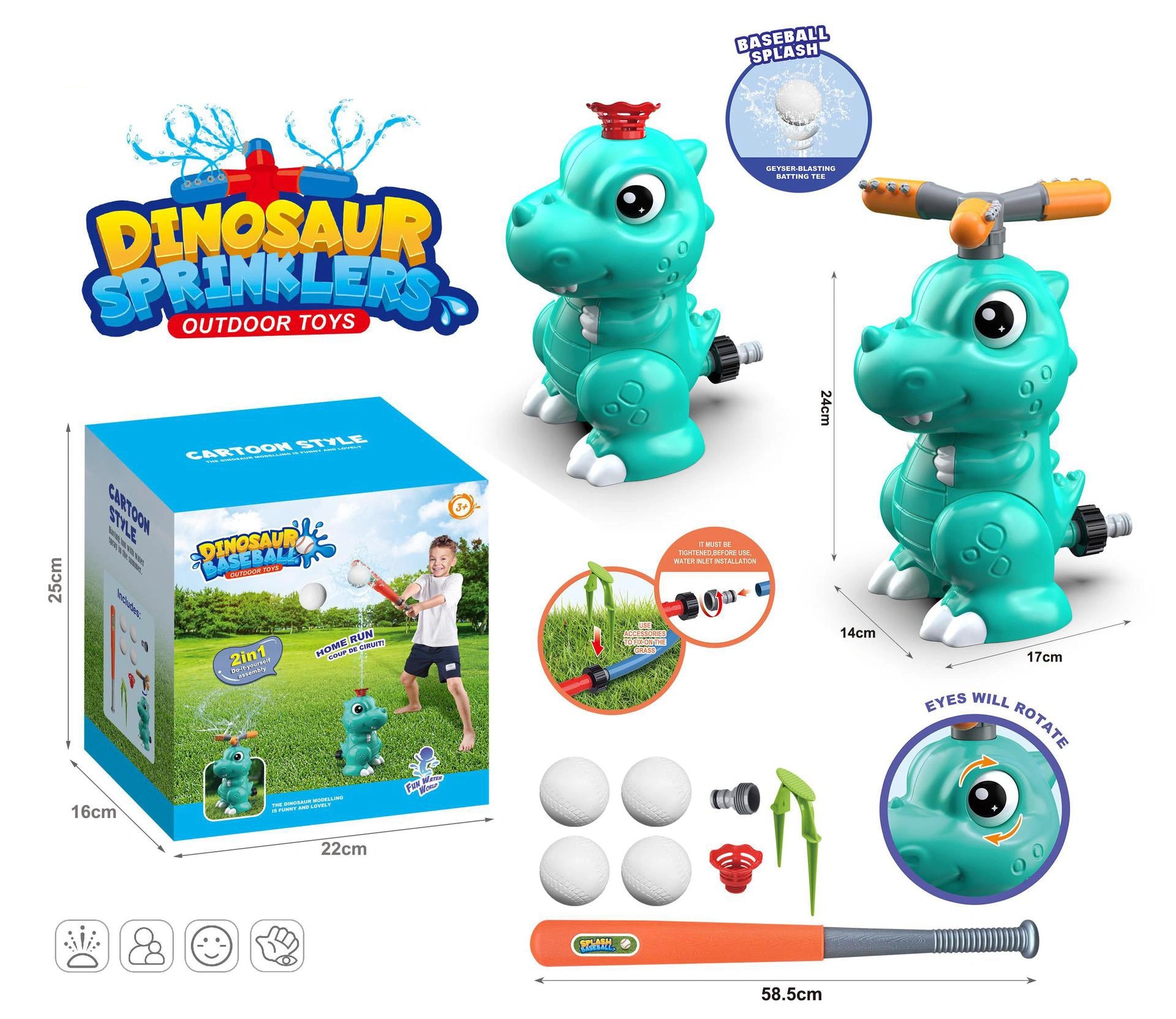 Water Sprinkler Baseball Toy