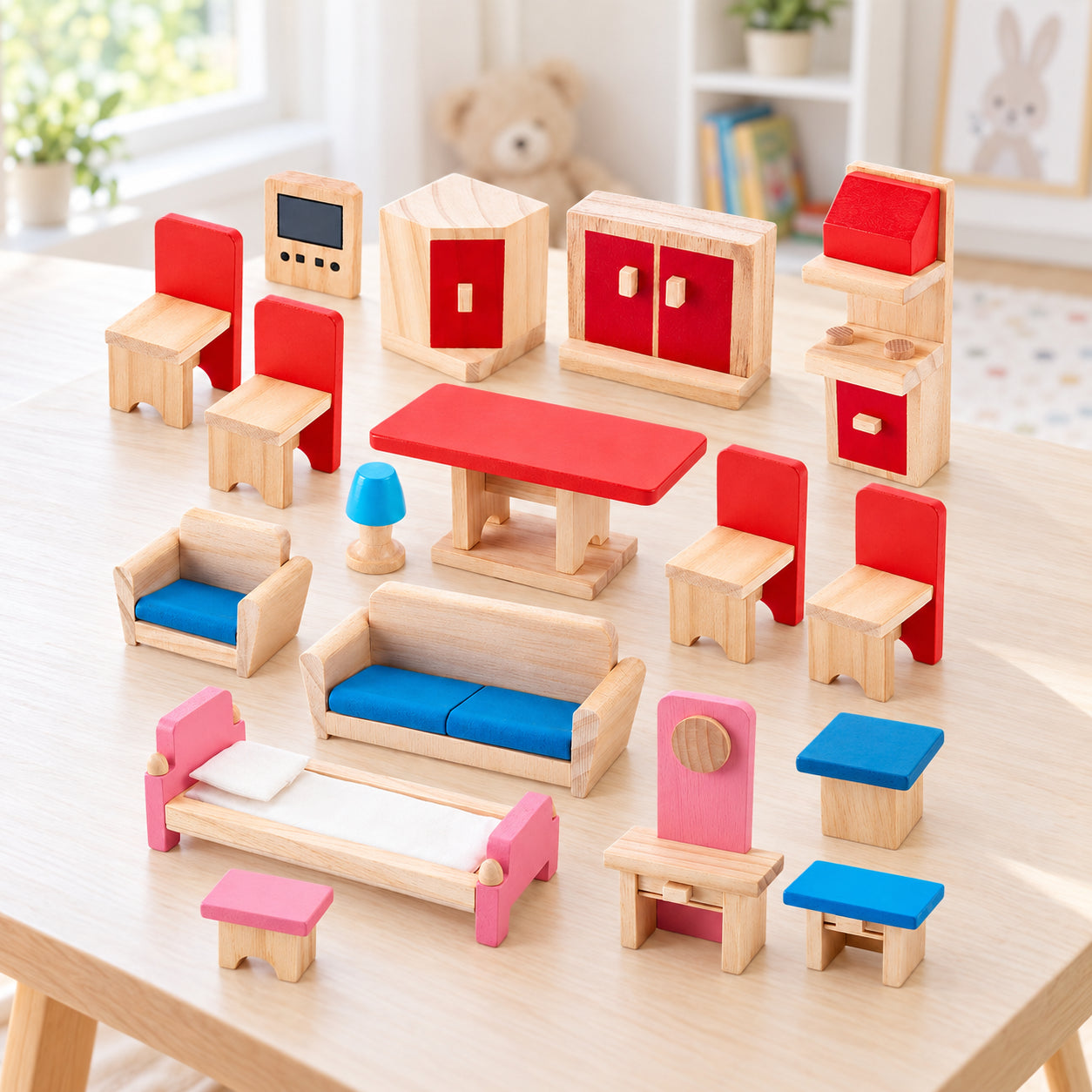 Mini Dollhouse Furniture Set
