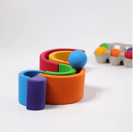 Medium Wooden Rainbow Tunnel & Stacking Arches