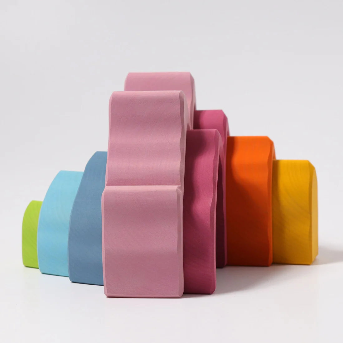 7-Piece Basswood Coral Stacking Toy