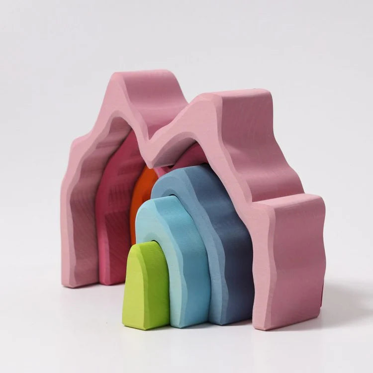 7-Piece Basswood Coral Stacking Toy