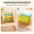 hicooo wooden drum roller toy - toddler engaged in independent sensory play