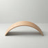 Product shot of Hicooo natural wooden balance board. Displays the sturdy wood construction and smooth curved design, intended for children's core strength and coordination training.