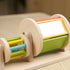 hicooo wooden roller toy - hand demonstrating spinning motion for babies and toddlers
