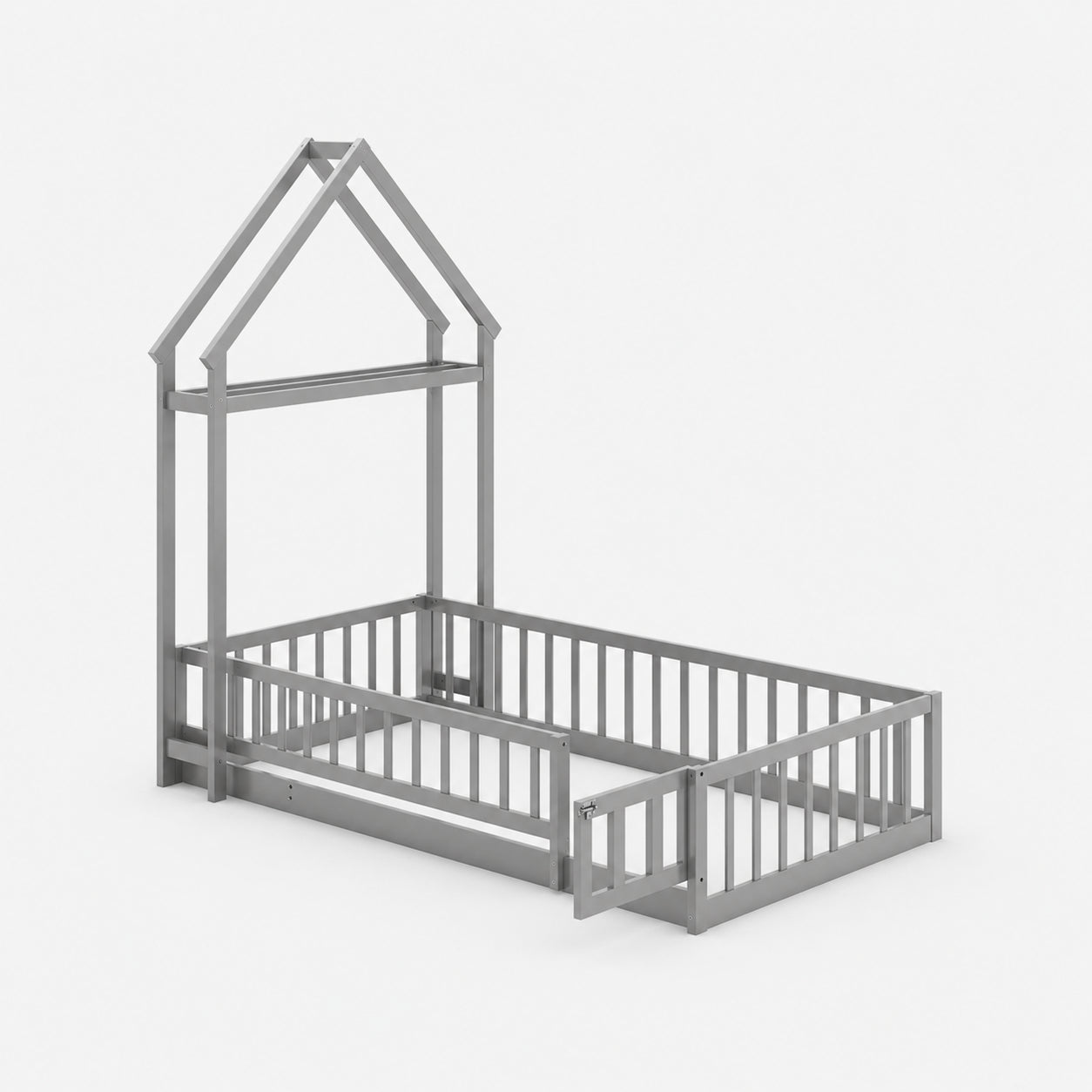 Montessori Toddler Transition Bed with House Headboard