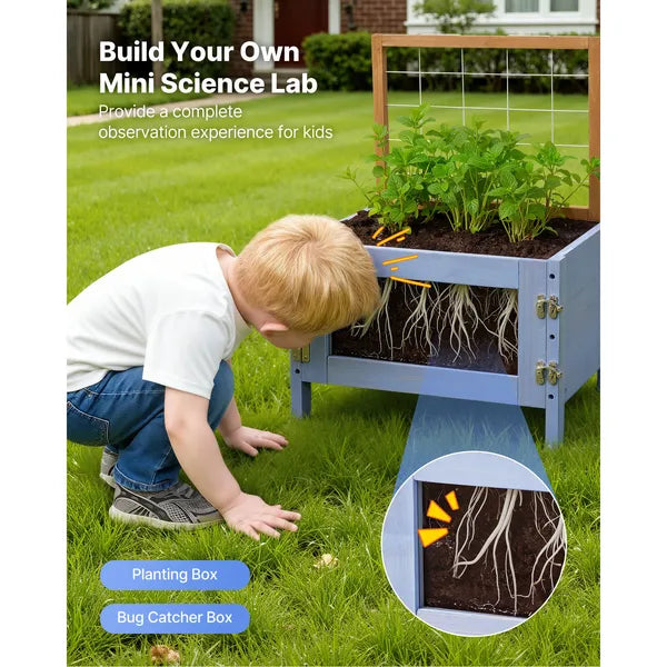 Wooden Outdoor Mud Kitchen & Nature Exploration Station