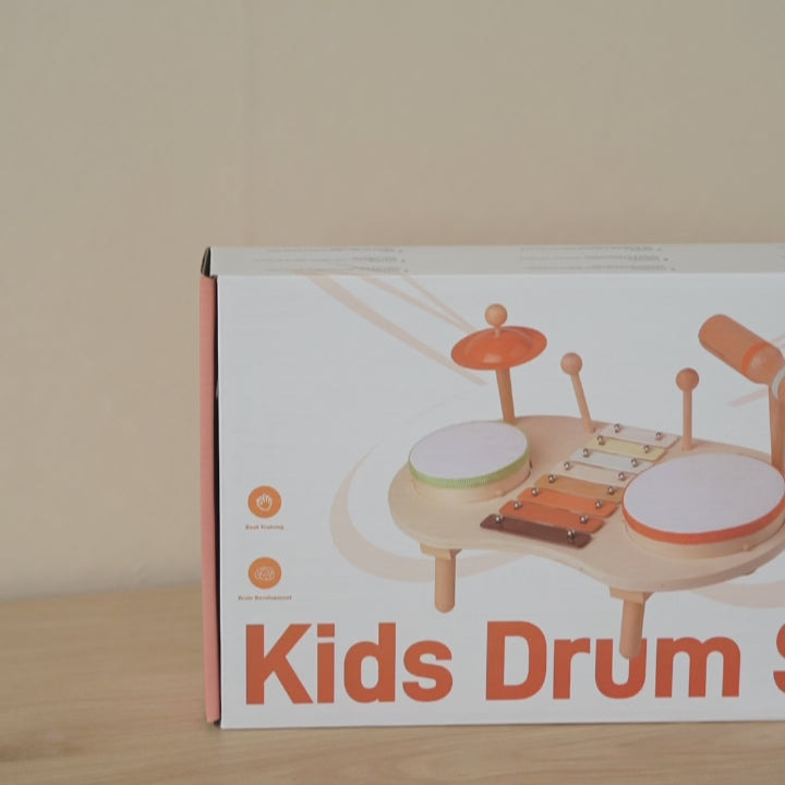 Hicooo® | Wooden Drum Set