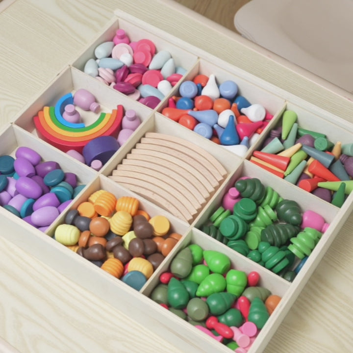 252-Piece Mandala Loose Parts Play Set