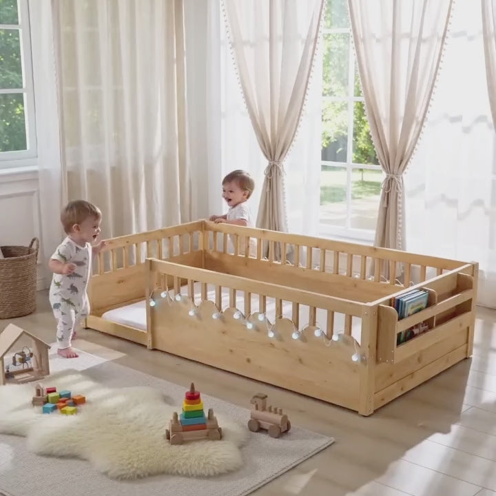 Hicooo® | Toddler Twin Floor Bed