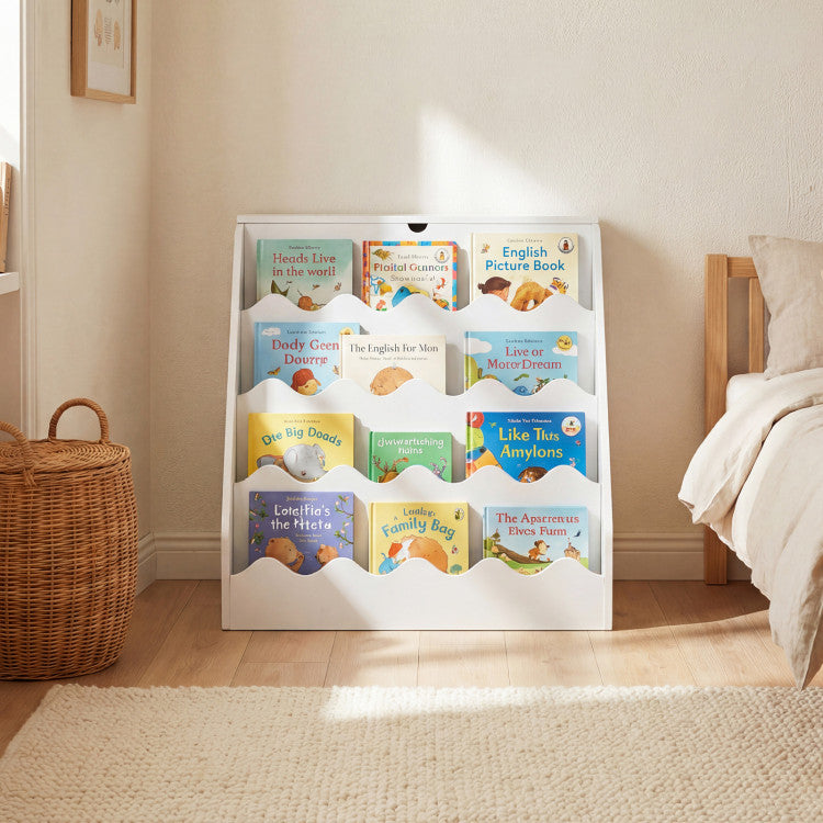 Montessori Kids Bookshelf and Toy Organizer
