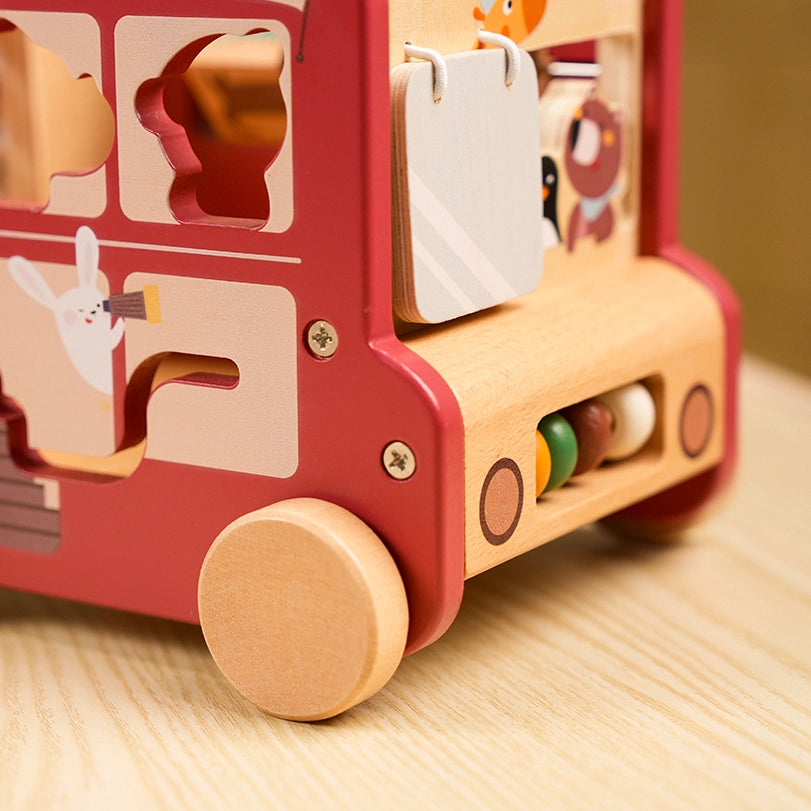 8-in-1 Wooden Animal Bus
